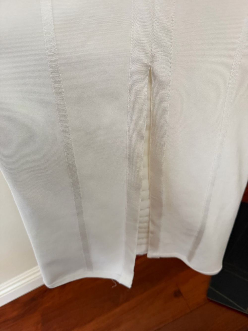 White Studded Bodycon Midi Dress - Picture 9 of 12